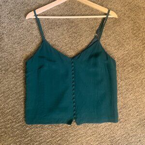 Madewell Silk Button-Down Cami Top
